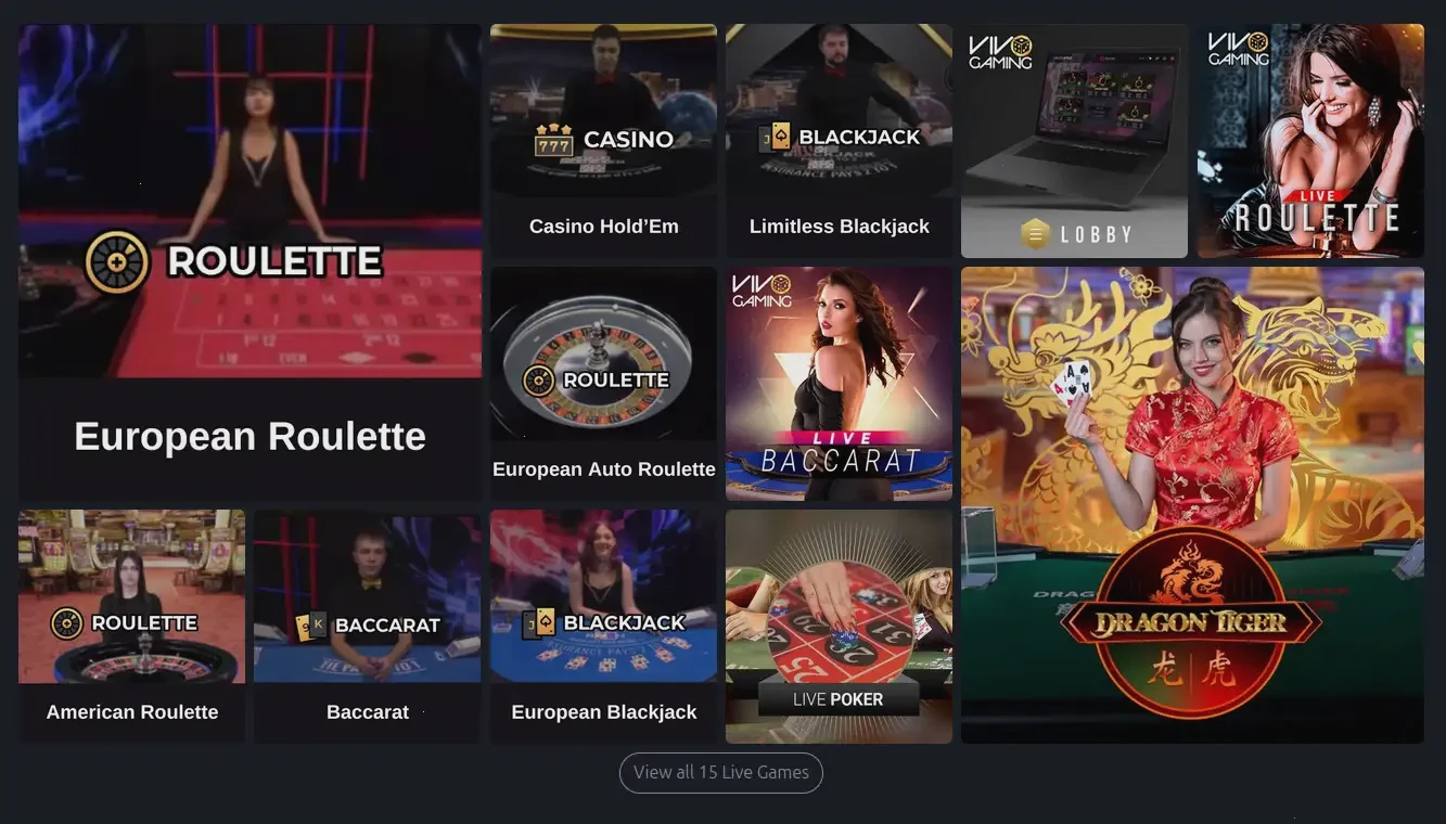 Buran Casino Spielübersicht